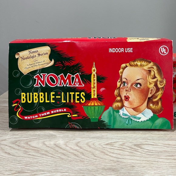 NOMA BUBBLE- LITES Nostalgia Series 1 String Lites & 3 Replacement Bulbs - Picture 9 of 16